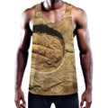 Trilobite Fossil Print Men's Workout Tank Top