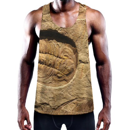 Trilobite Fossil Print Training Tank Top