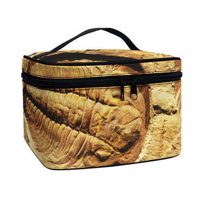 Trilobite Fossil Print Travel Makeup Bag