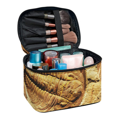 Trilobite Fossil Print Travel Makeup Bag