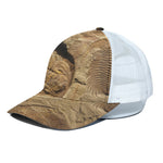 Trilobite Fossil Print White Mesh Trucker Cap