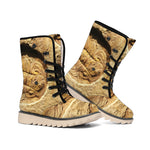 Trilobite Fossil Print Winter Boots