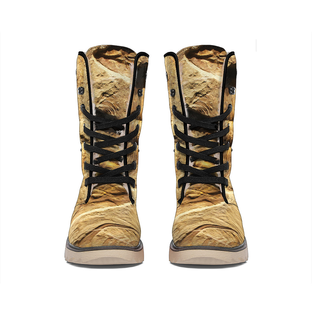Trilobite Fossil Print Winter Boots