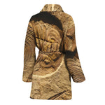 Trilobite Fossil Print Women's Bathrobe