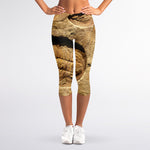 Trilobite Fossil Print Women's Capri Leggings