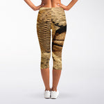 Trilobite Fossil Print Women's Capri Leggings