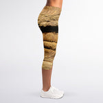 Trilobite Fossil Print Women's Capri Leggings