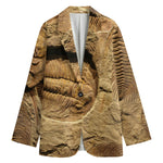 Trilobite Fossil Print Women's Cotton Blazer