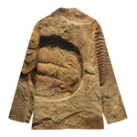 Trilobite Fossil Print Women's Cotton Blazer