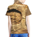Trilobite Fossil Print Women's Polo Shirt