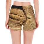 Trilobite Fossil Print Women's Split Running Shorts