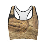 Trilobite Fossil Print Women's Sports Bra