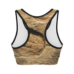 Trilobite Fossil Print Women's Sports Bra