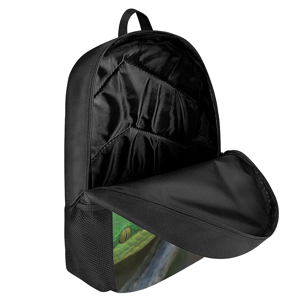 Trimeresurus Albolabris Snake Print 17 Inch Backpack
