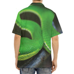 Trimeresurus Albolabris Snake Print Aloha Shirt