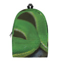 Trimeresurus Albolabris Snake Print School Backpack