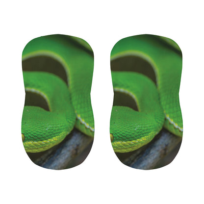 Trimeresurus Albolabris Snake Print Bar Stool Covers