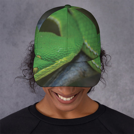 Trimeresurus Albolabris Snake Print Baseball Cap
