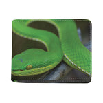 Trimeresurus Albolabris Snake Print Bifold Wallet