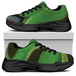 Trimeresurus Albolabris Snake Print Black Chunky Shoes