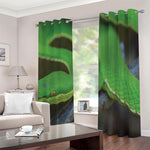 Trimeresurus Albolabris Snake Print Blackout Grommet Curtains