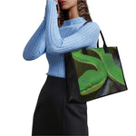 Trimeresurus Albolabris Snake Print Canvas Tote Bag
