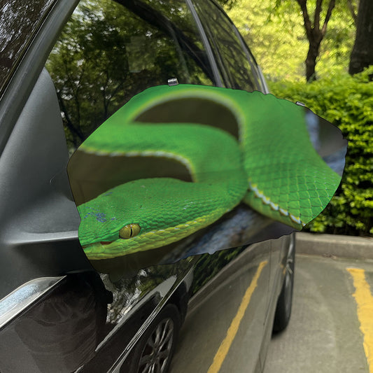 Trimeresurus Albolabris Snake Print Car Side Mirror Covers