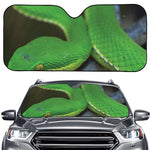 Trimeresurus Albolabris Snake Print Car Windshield Sun Shade