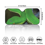Trimeresurus Albolabris Snake Print Car Windshield Sun Shade