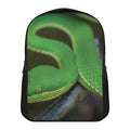 Trimeresurus Albolabris Snake Print Casual Backpack