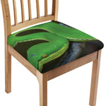 Trimeresurus Albolabris Snake Print Chair Cushion Cover