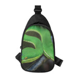 Trimeresurus Albolabris Snake Print Chest Bag