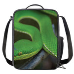 Trimeresurus Albolabris Snake Print Crossbody Lunch Bag