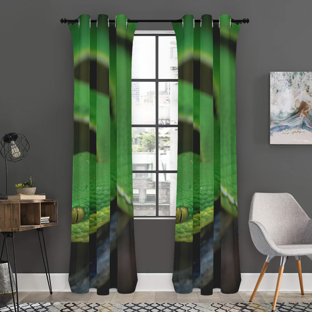 Trimeresurus Albolabris Snake Print Curtain