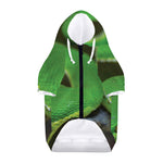 Trimeresurus Albolabris Snake Print Dog Zip Up Hoodie