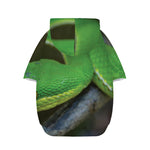 Trimeresurus Albolabris Snake Print Dog Zip Up Hoodie