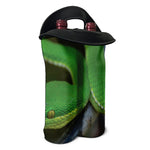 Trimeresurus Albolabris Snake Print Double Neoprene Wine Tote