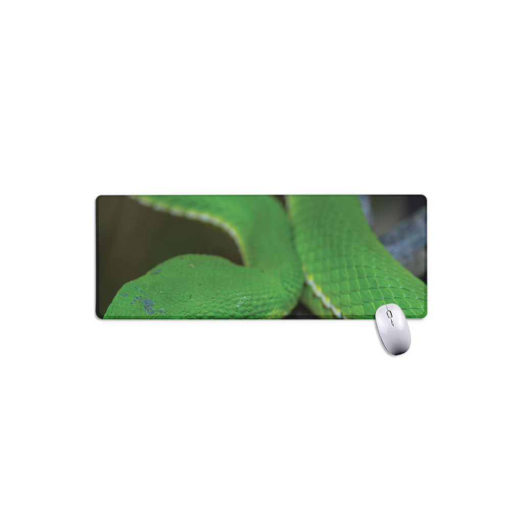 Trimeresurus Albolabris Snake Print Extended Mouse Pad