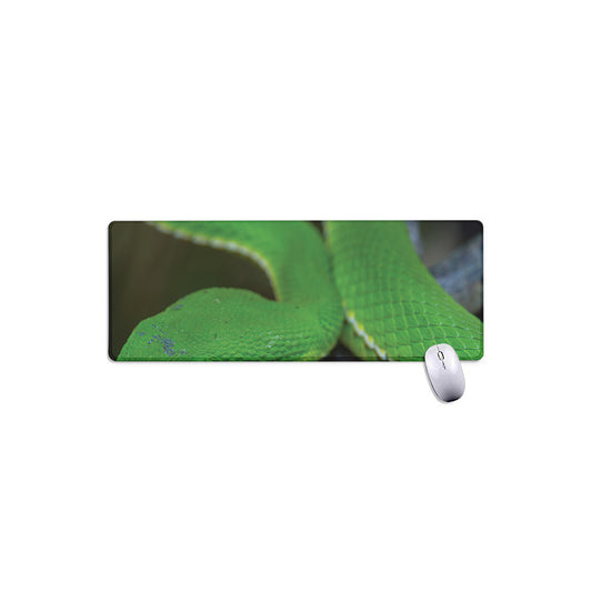 Trimeresurus Albolabris Snake Print Extended Mouse Pad