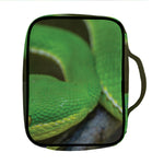 Trimeresurus Albolabris Snake Print Front Pocket Bible Bag