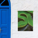 Trimeresurus Albolabris Snake Print Garden Flag