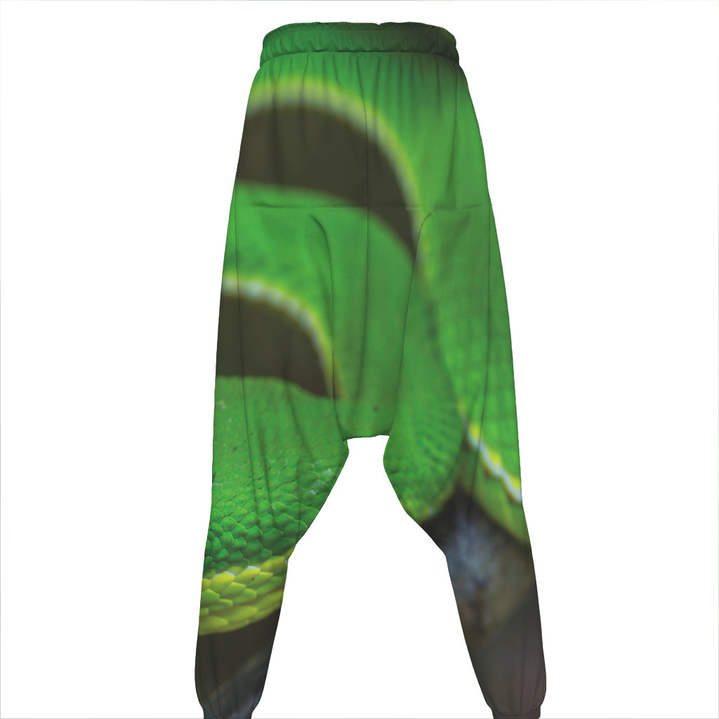 Trimeresurus Albolabris Snake Print Hammer Pants