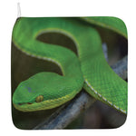 Trimeresurus Albolabris Snake Print Hand Towel