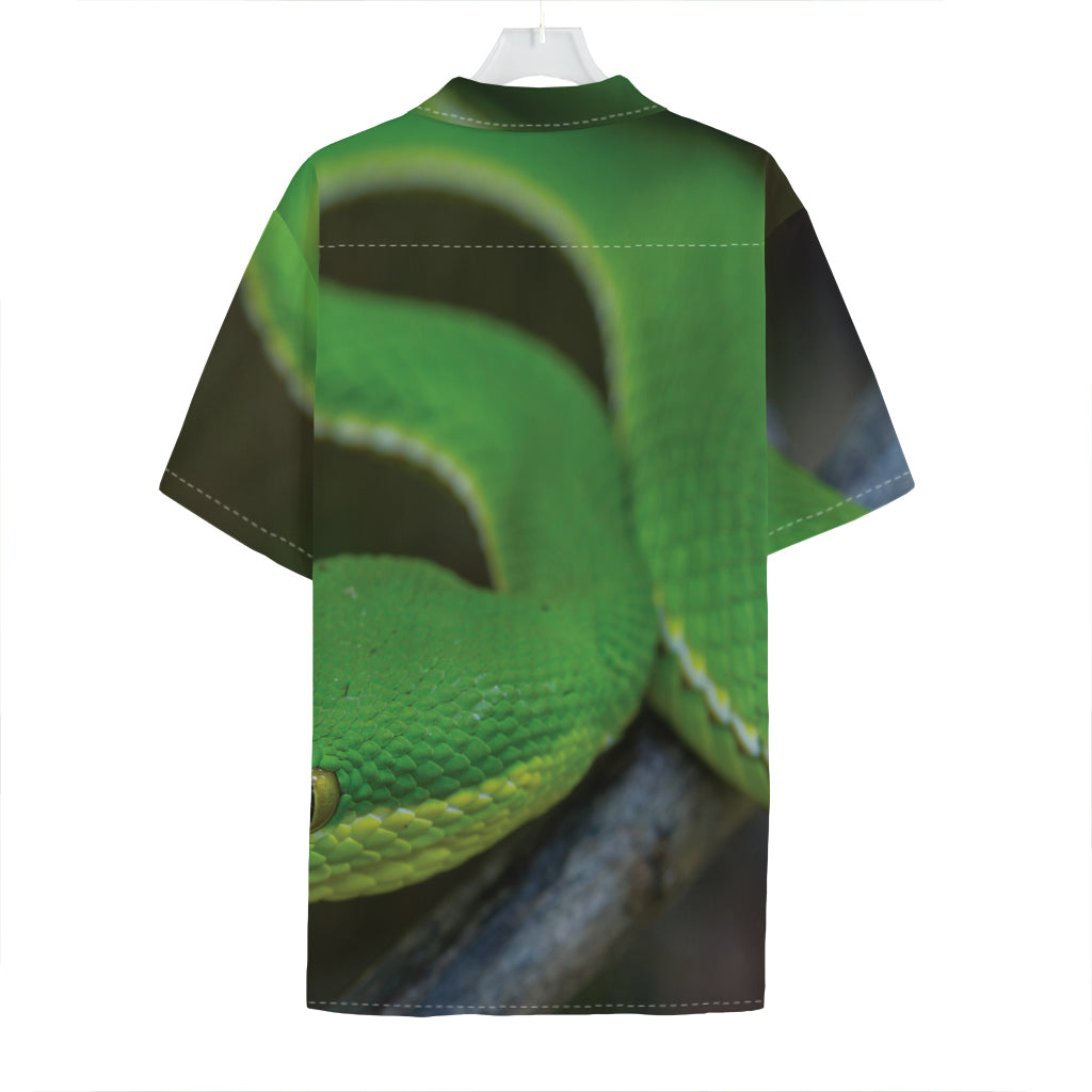 Trimeresurus Albolabris Snake Print Hawaiian Shirt