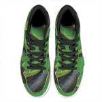 Trimeresurus Albolabris Snake Print High Top Leather Sneakers