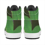 Trimeresurus Albolabris Snake Print High Top Leather Sneakers
