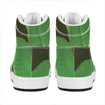 Trimeresurus Albolabris Snake Print High Top Leather Sneakers