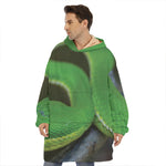 Trimeresurus Albolabris Snake Print Hoodie Blanket