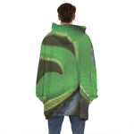 Trimeresurus Albolabris Snake Print Hoodie Blanket