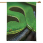 Trimeresurus Albolabris Snake Print House Flag